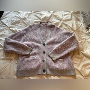 Mohair knit cardigan